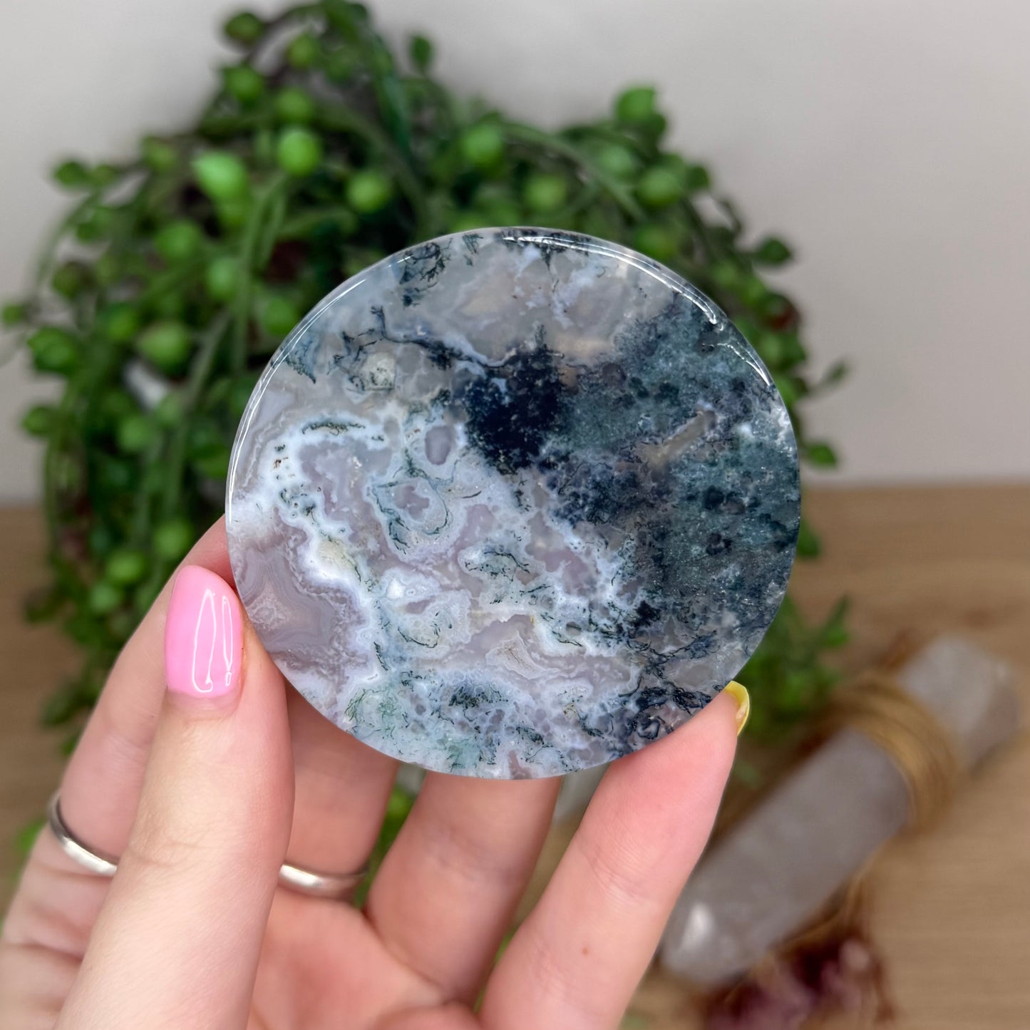 Moss Agate Disc (Y79)