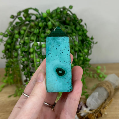 Malachite / Chrysocolla Point (N841)