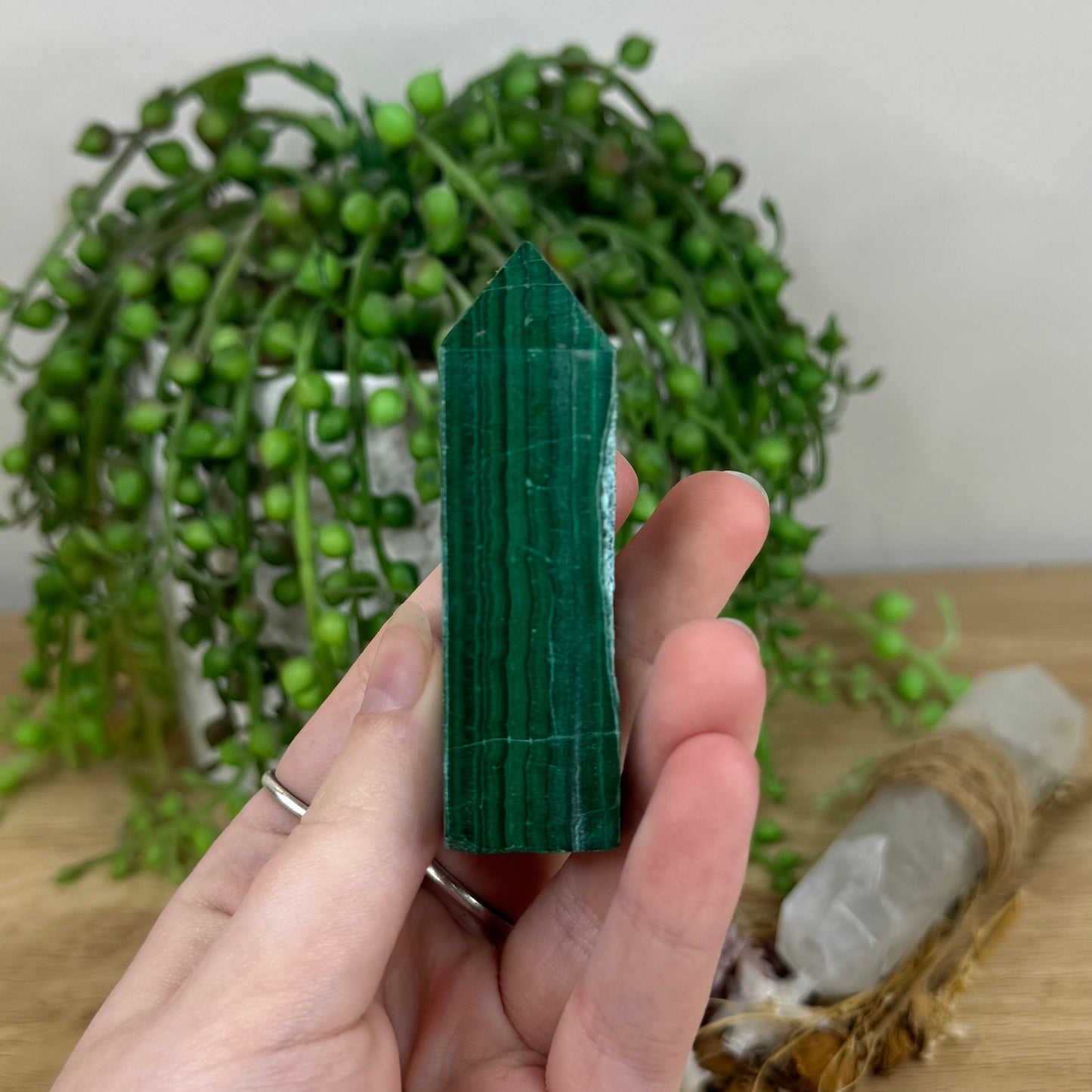 Malachite / Chrysocolla Point (N841)