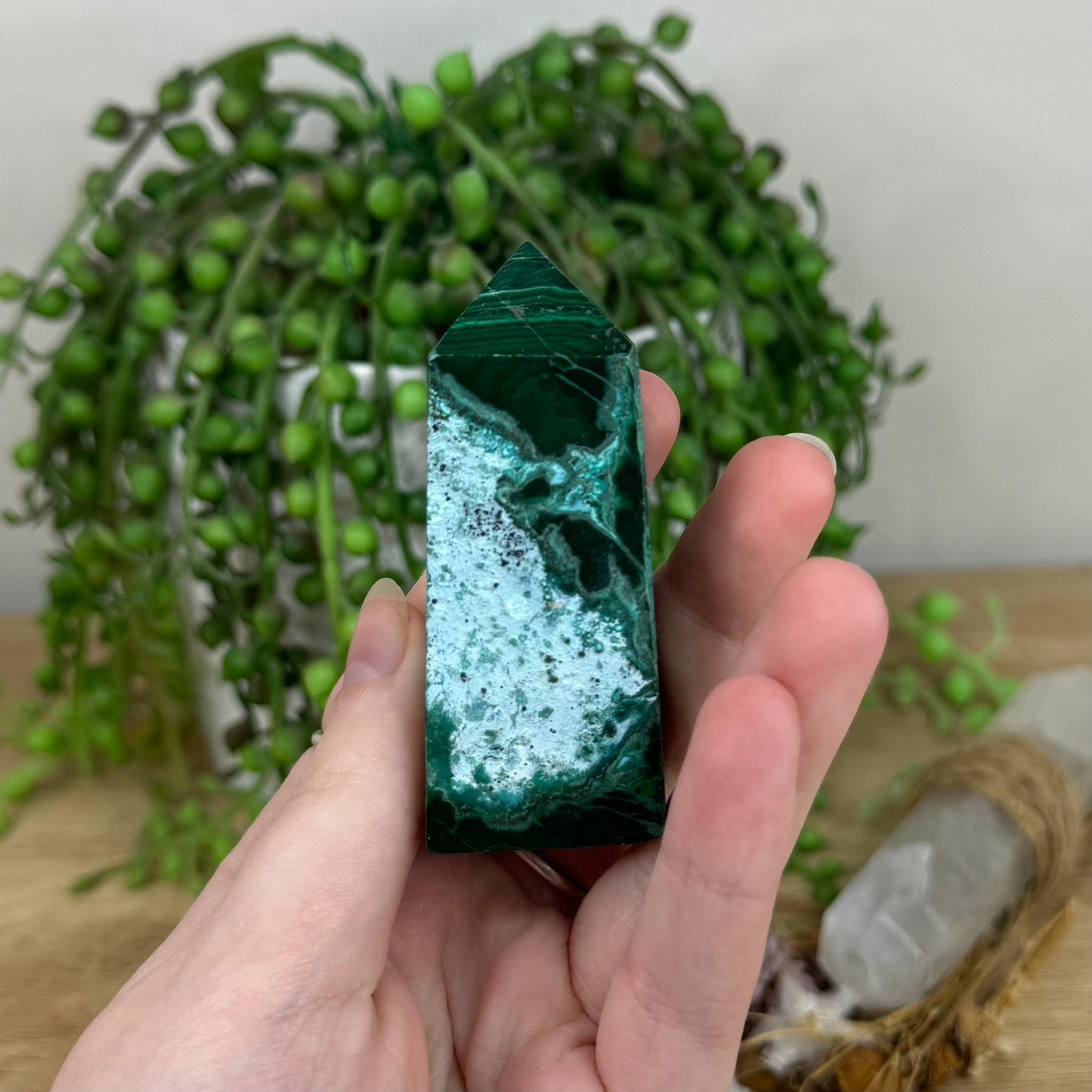 Malachite / Chrysocolla Point (N841)