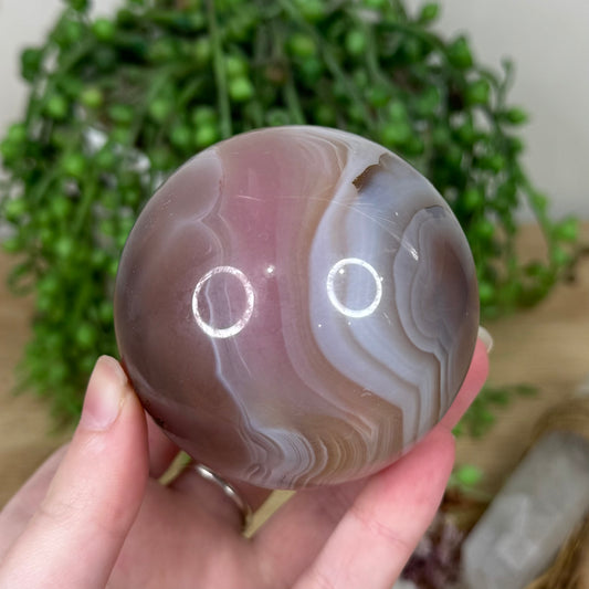 Pink Agate Sphere (S98)