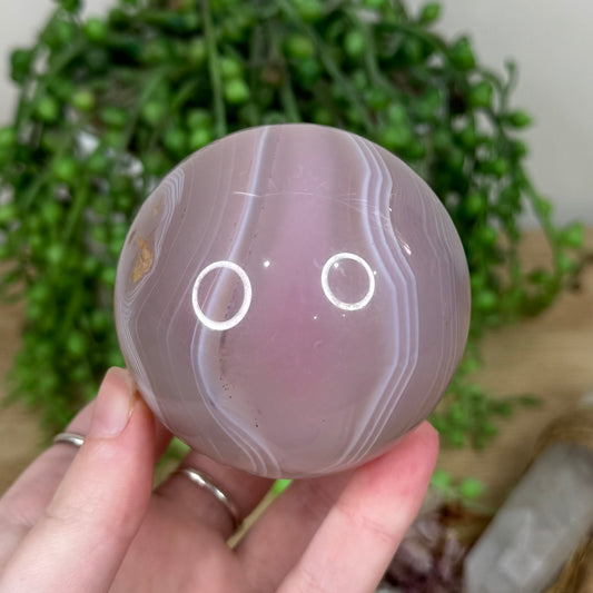 Pink Agate Sphere (S97)