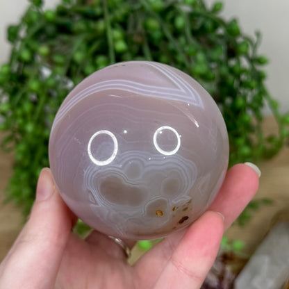 Pink Agate Sphere (S97)