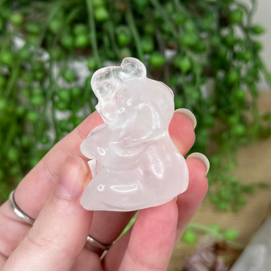 Clear Quartz Sitting Elephant (S114)
