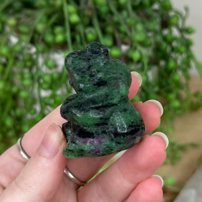 Ruby In Zoisite Sitting Elephant (S118)