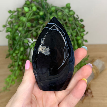 Black Agate Arch Free Form (Y33)