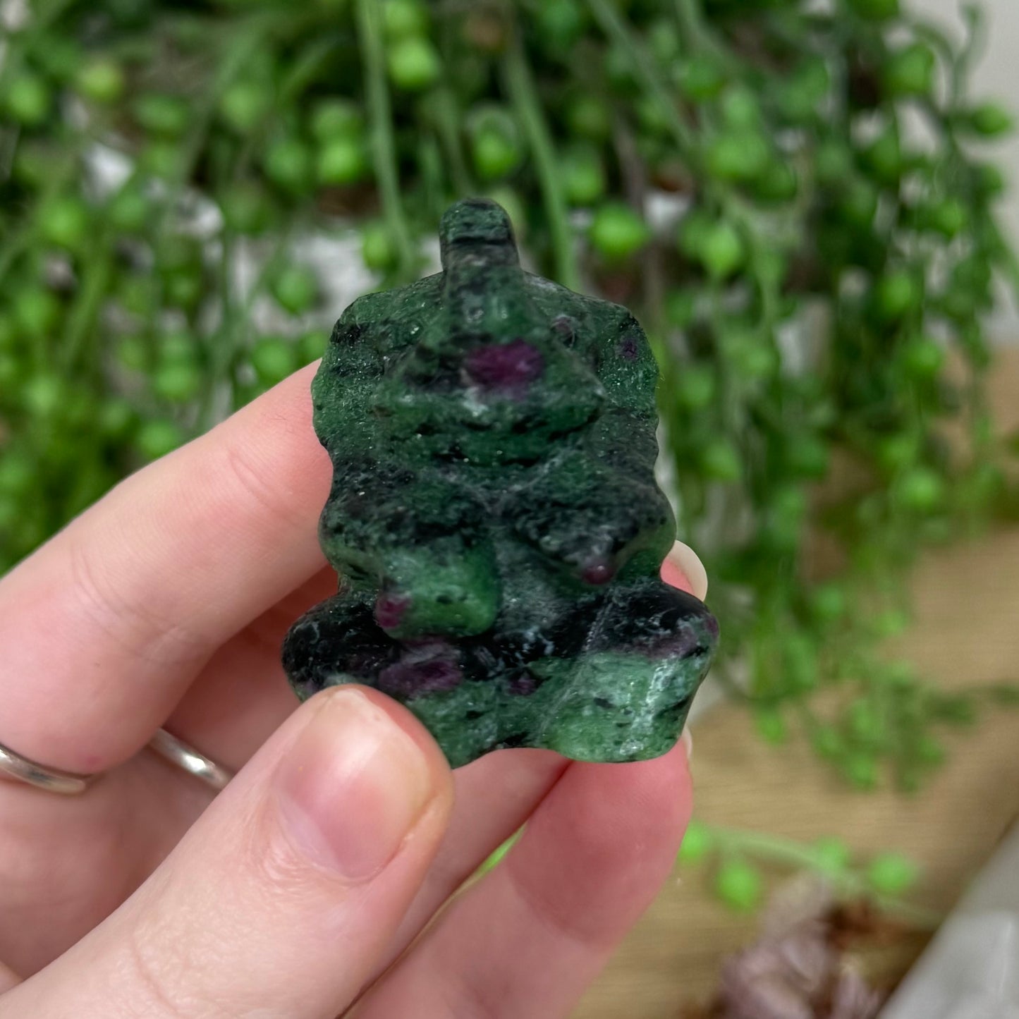 Ruby In Zoisite Sitting Elephant (S118)