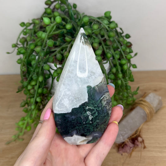 Moss Agate Arch Free Form (Y34)