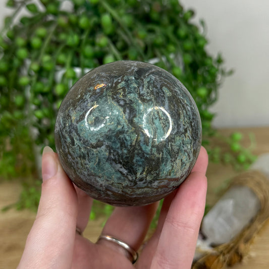 Emerald / Pyrite Sphere (N802)