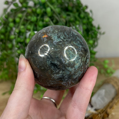 Emerald / Pyrite Sphere (N802)