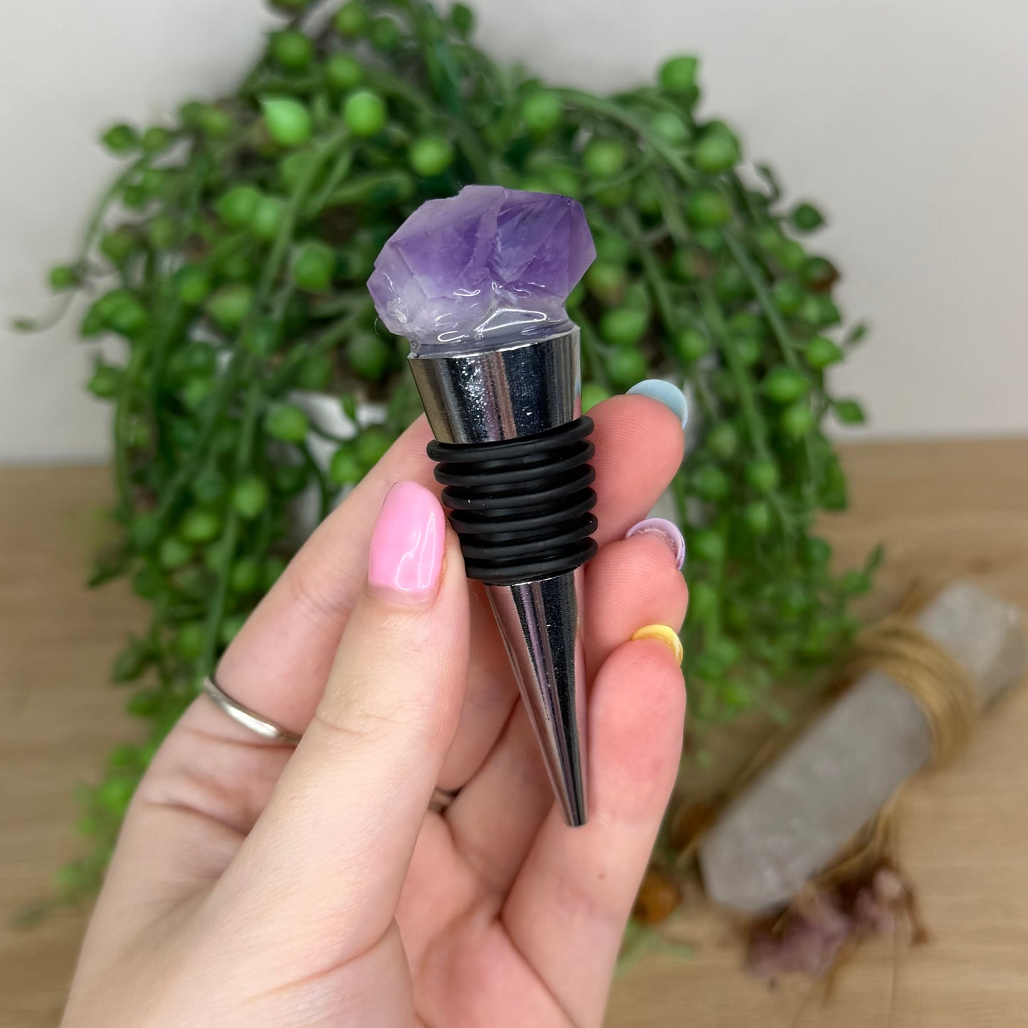 Amethyst Bottle Stopper
