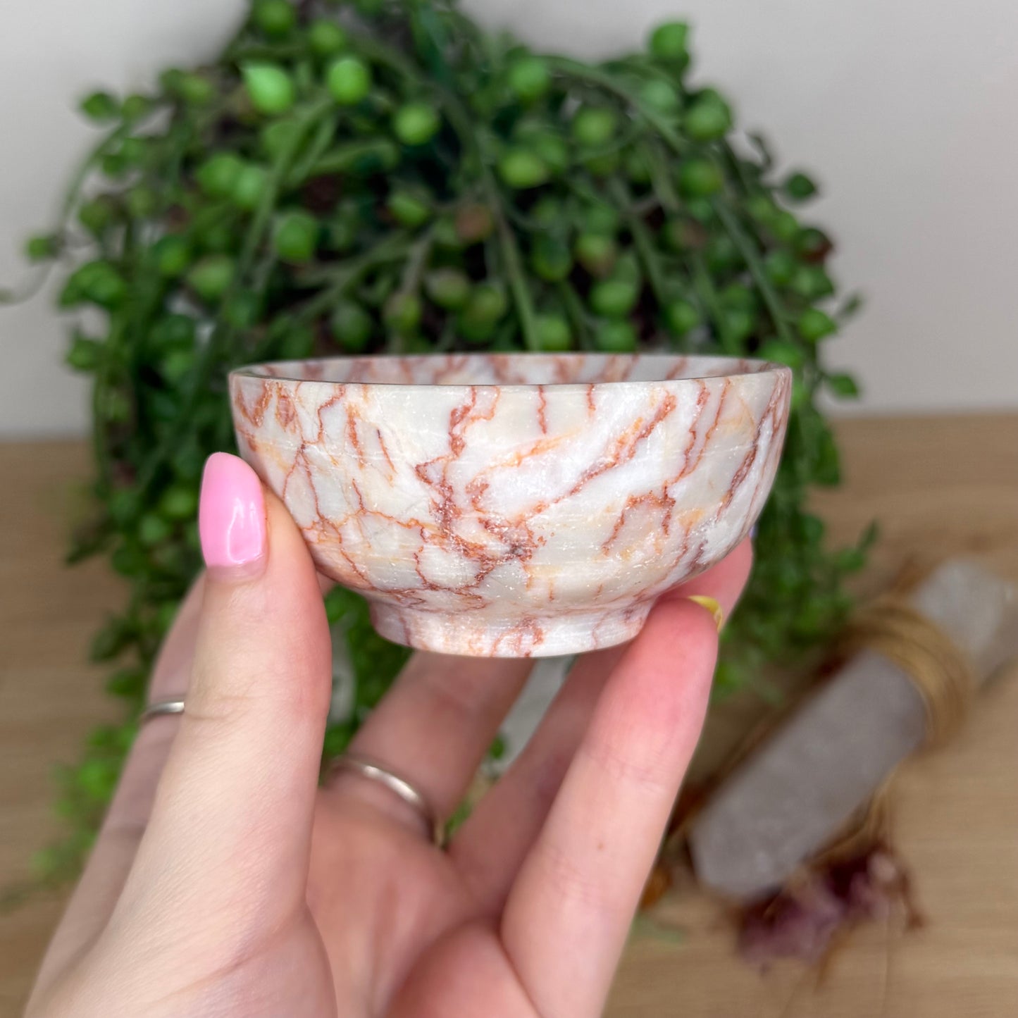 Red Vein Jasper Bowl (Y58)