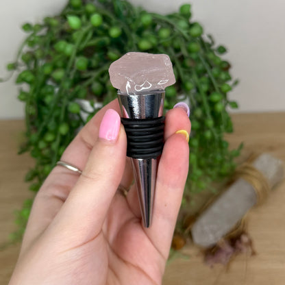 Rose Quartz Bottle Stopper