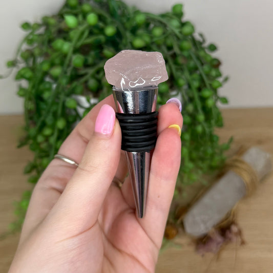 Rose Quartz Bottle Stopper