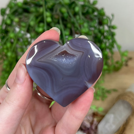 Pink Agate Heart (R983)