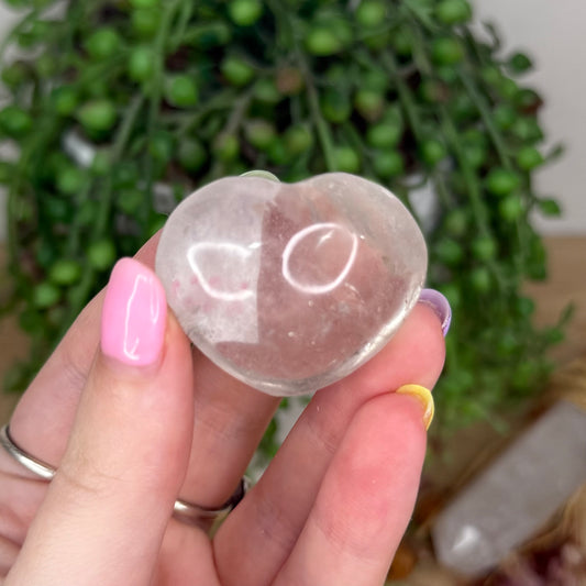 Clear Quartz Heart (X961)