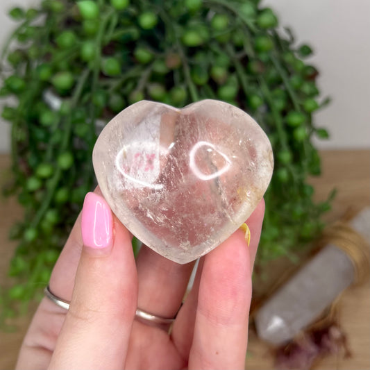Clear Quartz Heart (X967)