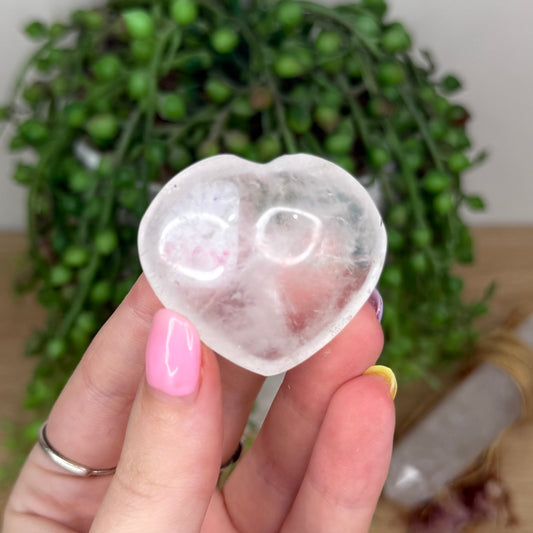 Clear Quartz Heart (X963)