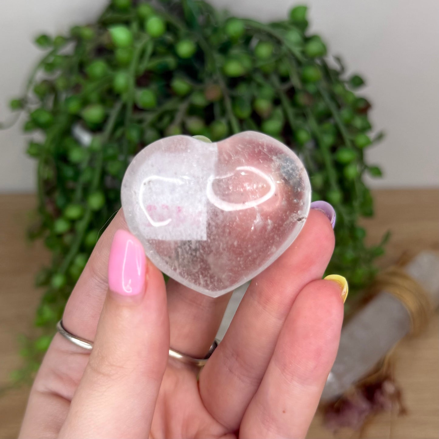 Clear Quartz Heart (X962)