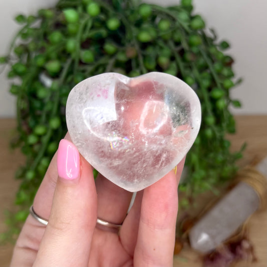 Clear Quartz Heart (X969)