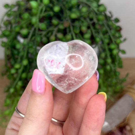 Clear Quartz Heart (X954)