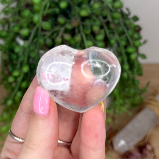 Clear Quartz Heart (X964)
