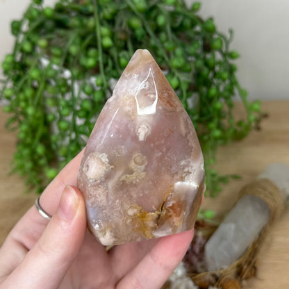 Pink Amethyst / Flower Agate Arch Free Form (S55)