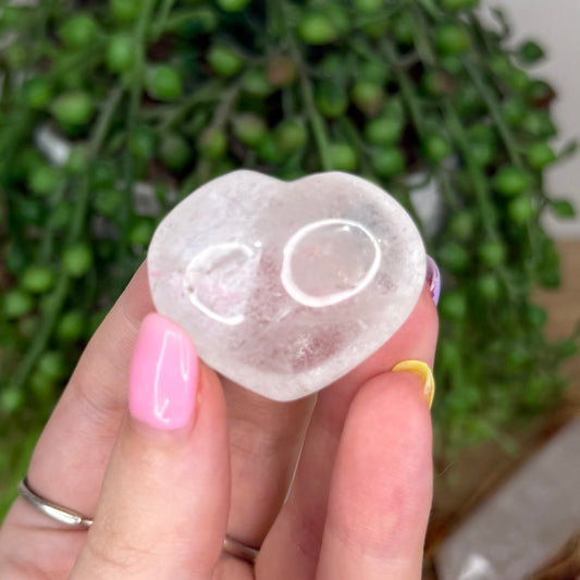 Clear Quartz Heart (X952)