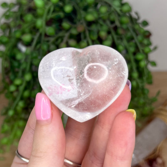 Clear Quartz Heart (X966)