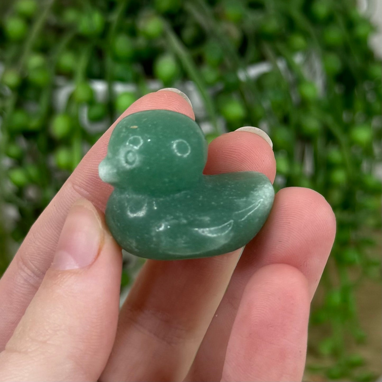 Green Aventurine Duck (L129)