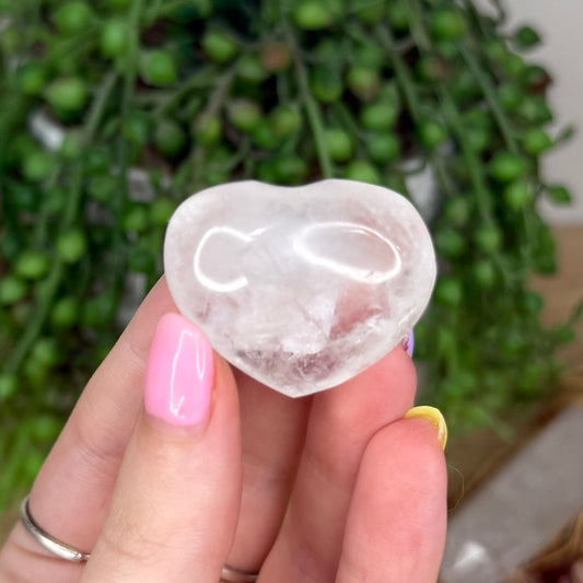 Clear Quartz Heart (X947)