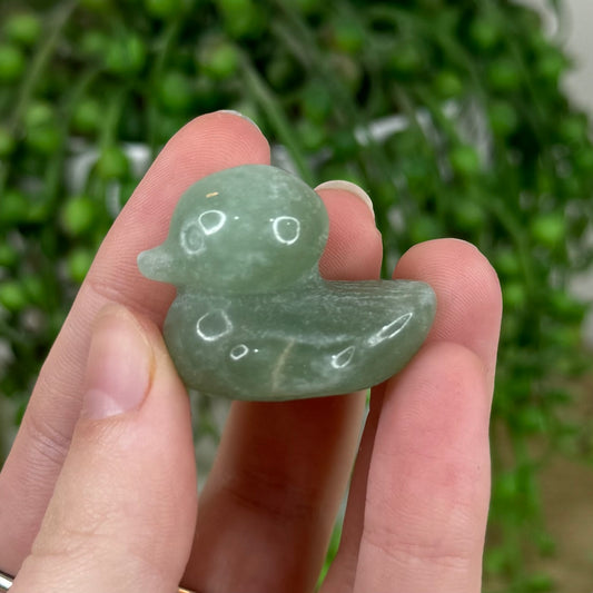Green Aventurine Duck (L127)
