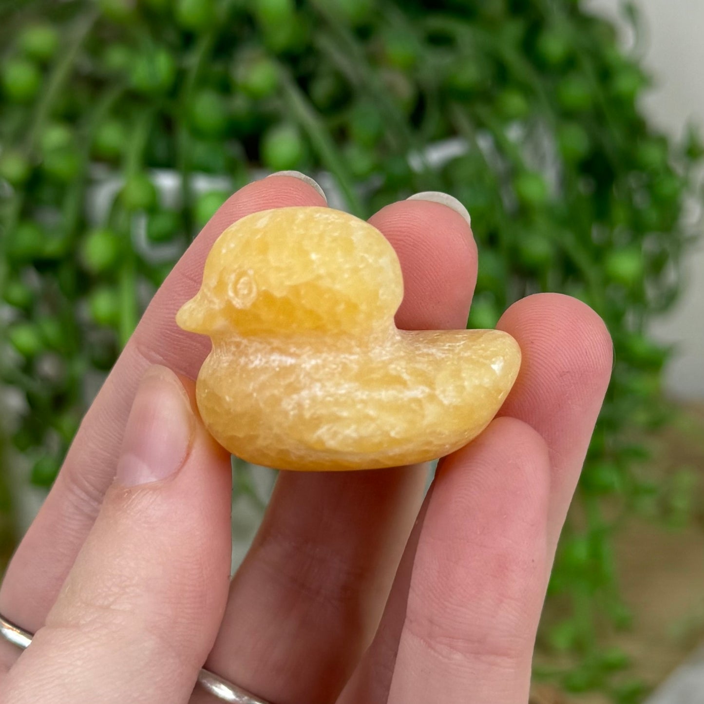 Yellow Calcite Duck (H468)