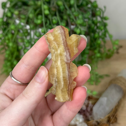 Yellow Fluorite Angel (S60)
