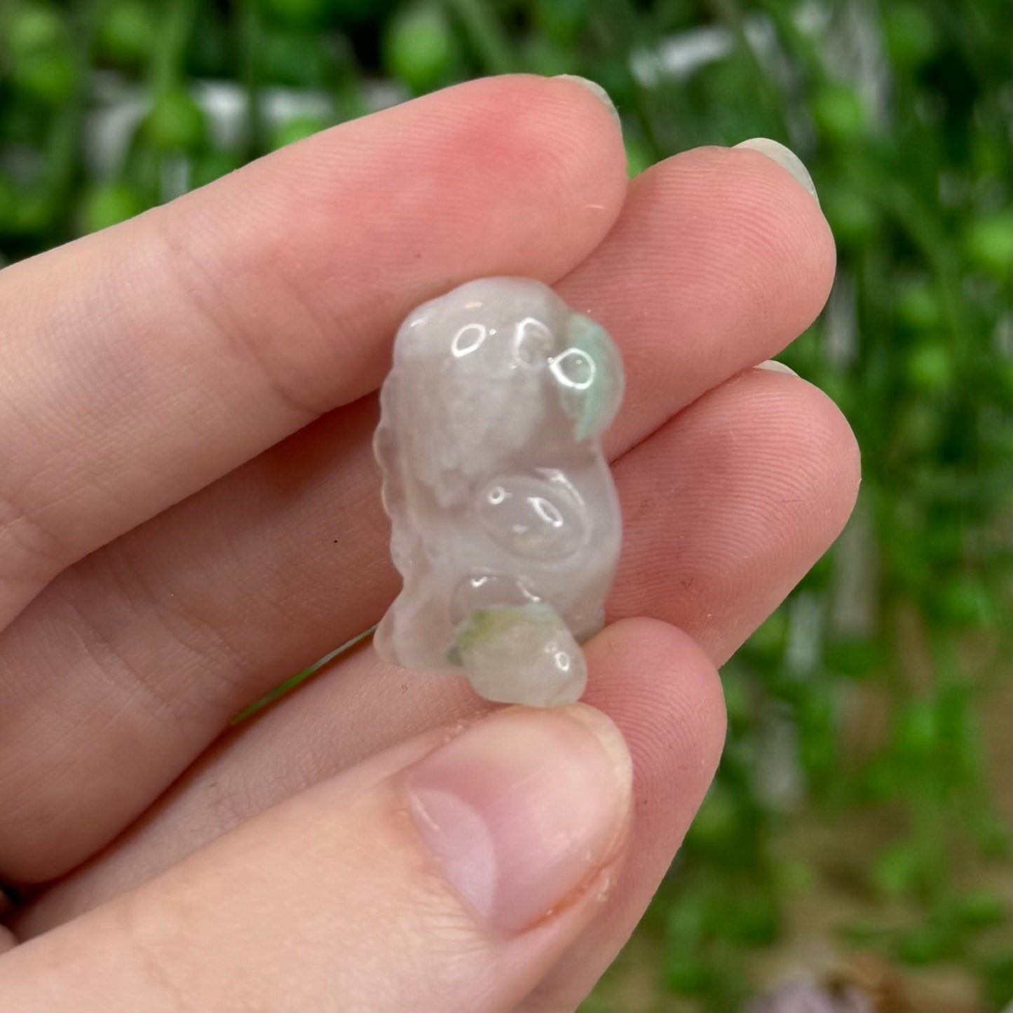 Flower Agate Small Chubby Dino 2