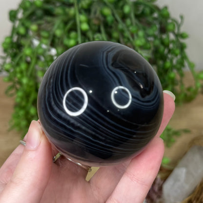 Black Agate Sphere (S3)