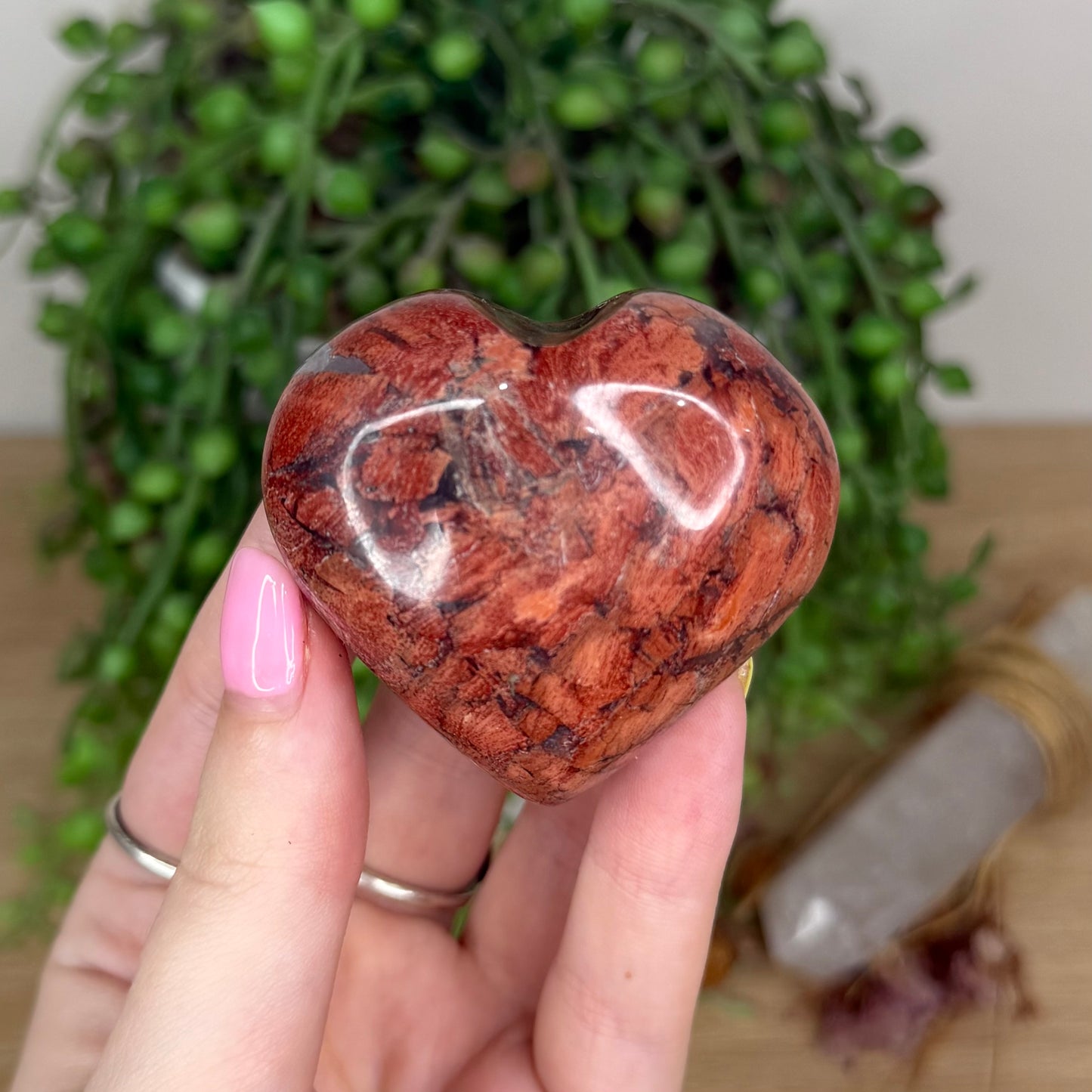 Rainbow Jasper Heart (Y1)