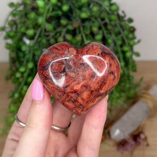 Rainbow Jasper Heart (Y1)