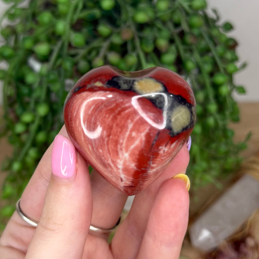 Rainbow Jasper Heart (X996)