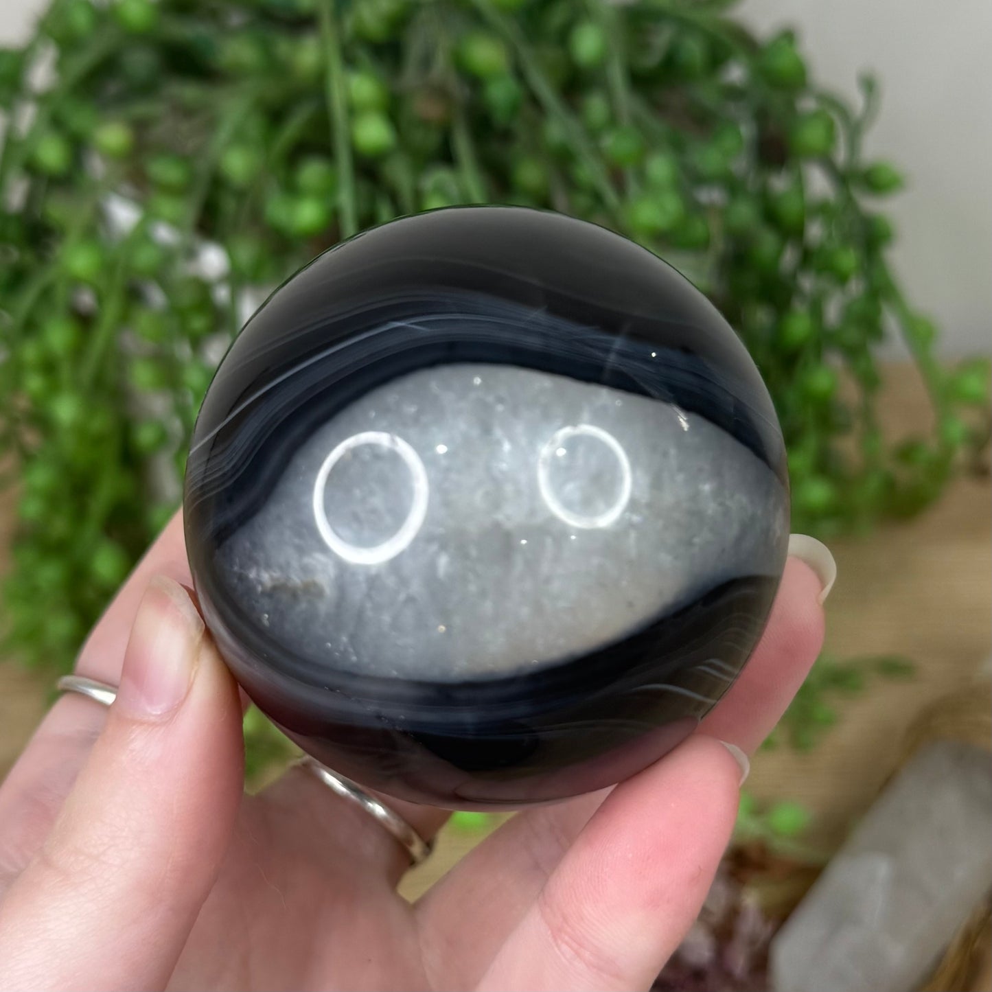 Black Agate Sphere (S6)