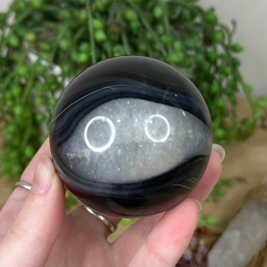 Black Agate Sphere (S6)