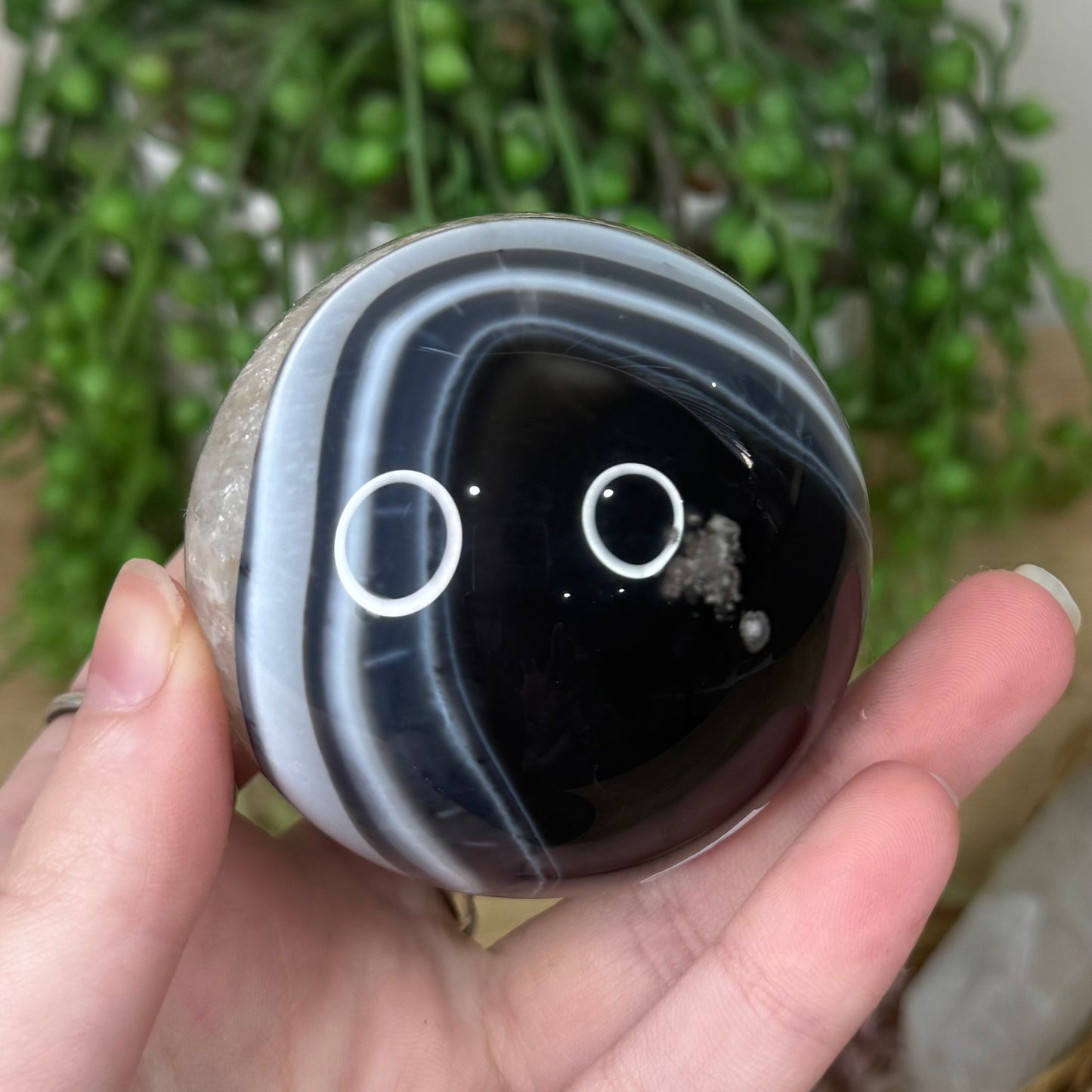 Black Agate Sphere (S5)
