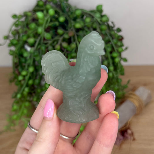 Green Aventurine Rooster (X910)