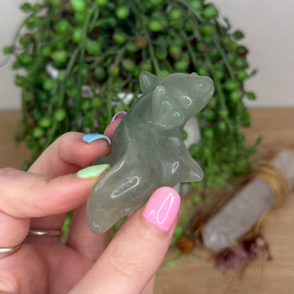 Green Aventurine Axolotl (X916)