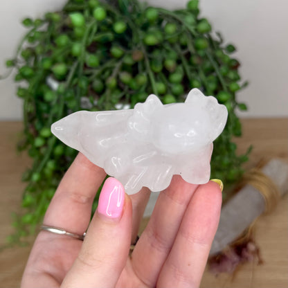 Clear Quartz Axolotl (X915)
