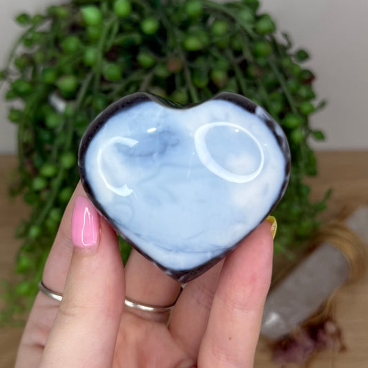 Owyhee Blue Opal Heart (X977)