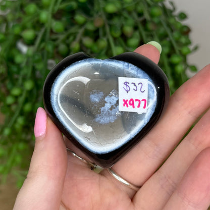 Owyhee Blue Opal Heart (X977)