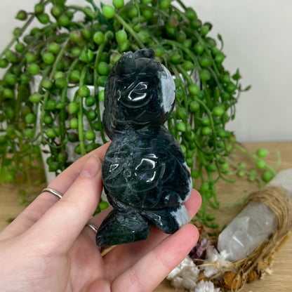 Moss Agate Owl (N881)