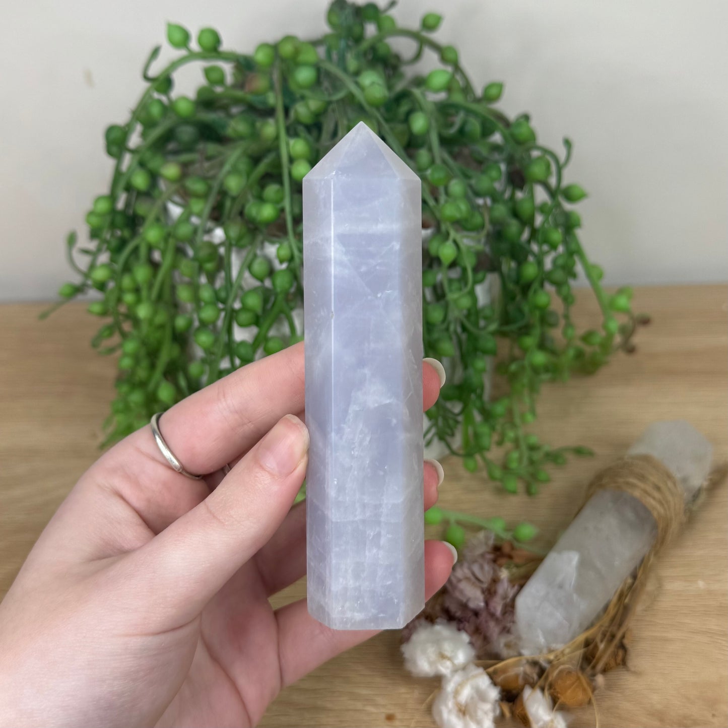 Blue Rose Quartz Point (R940)