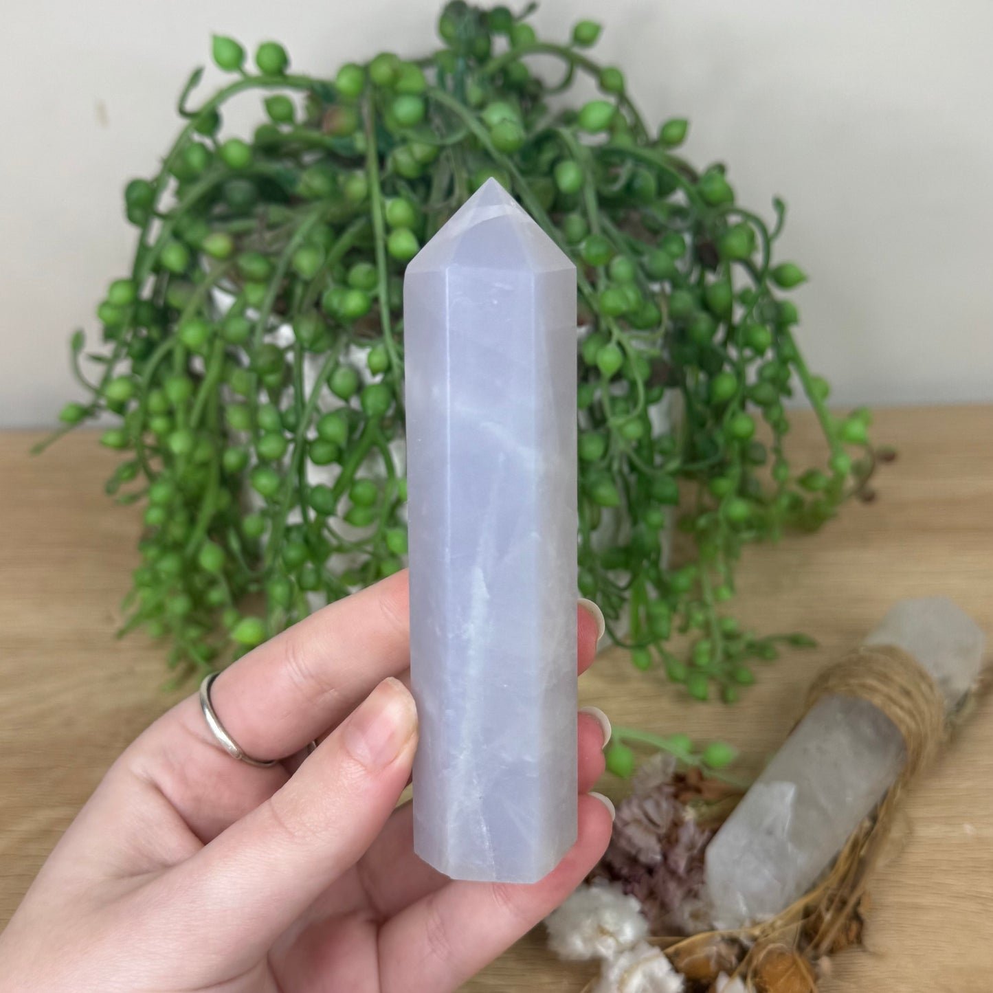 Blue Rose Quartz Point (R937)